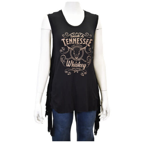 Cowgirl Hardware Tennessee Whiskey Fringe Tank