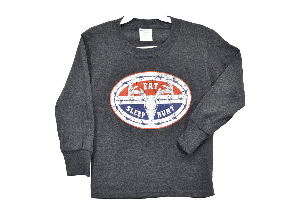 Cowboy Hardware Youth- Eat Sleep Hunt Long Sleeve-