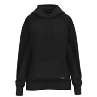 Black Hoody with Crochet Sleeves