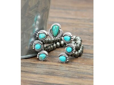 Isac Trading Squash Blossom Bracelet- 710723