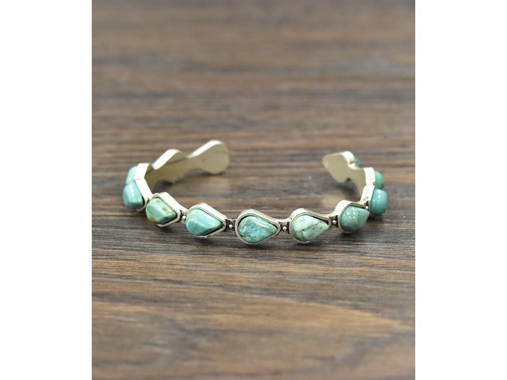 Isac Trading Turquoise Cuff Bracelet- 710985