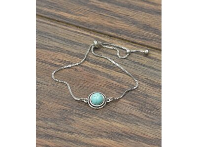 Isac Trading Turquoise Adjustable Bracelet- 710993