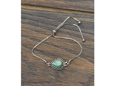 Isac Trading Turquoise Adjustable Bracelet- 710994