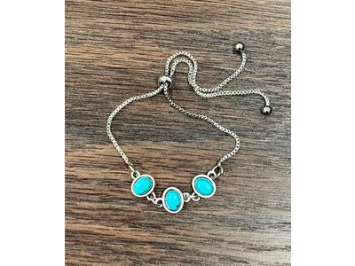 Isac Trading Turquoise Adjustable Bracelet- 711181