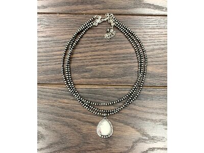 Isac Trading Navajo and Turq Necklace- 733716