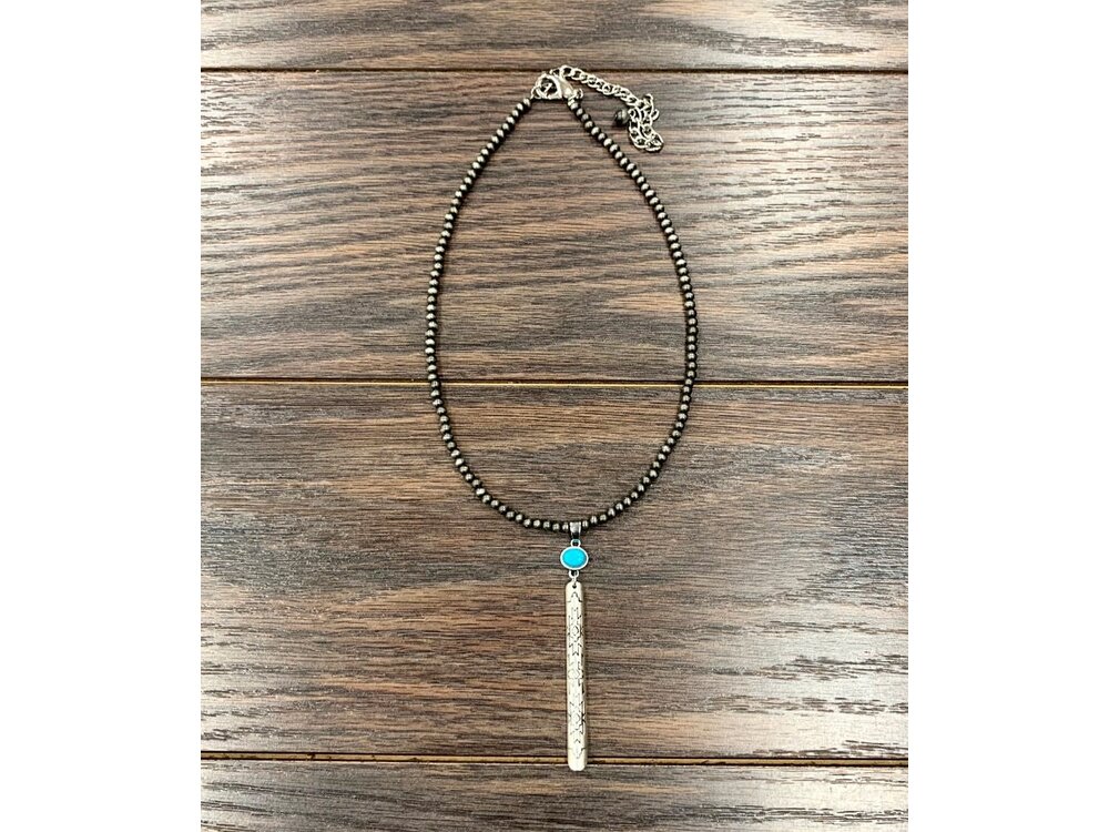 Isac Trading Aztec Bar Necklace- 734366
