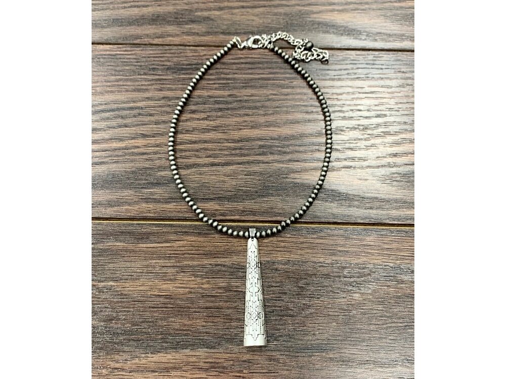 Isac Trading Aztec Bar Necklace- 734873