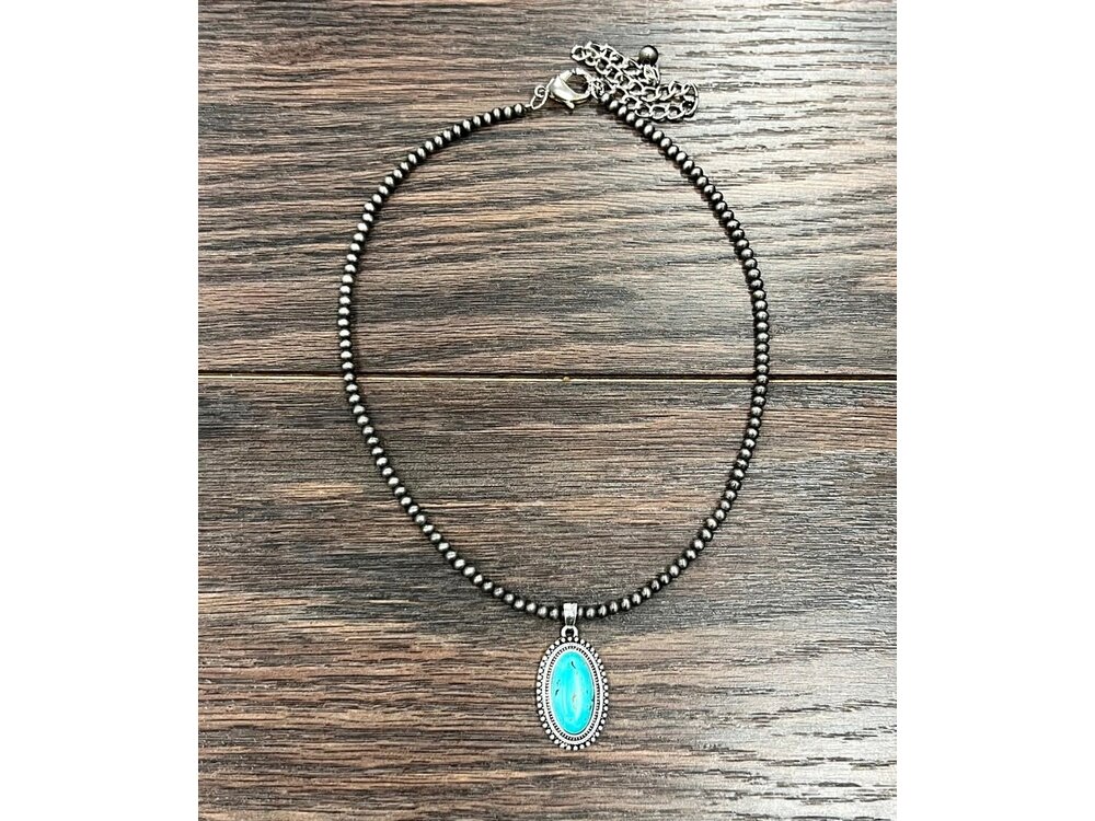 Isac Trading Navajo Turq Necklace- 735194