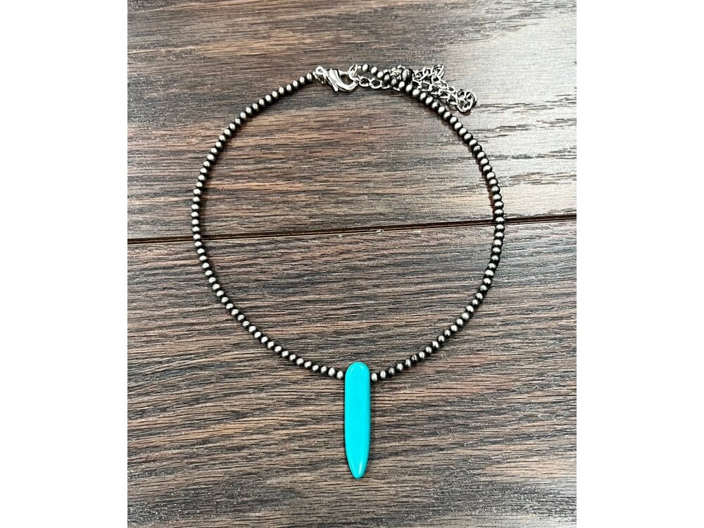 Isac Trading Turquoise Necklace-735624