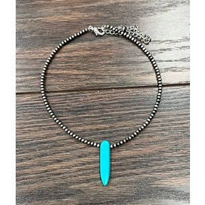 Isac Trading Turquoise Necklace-735624