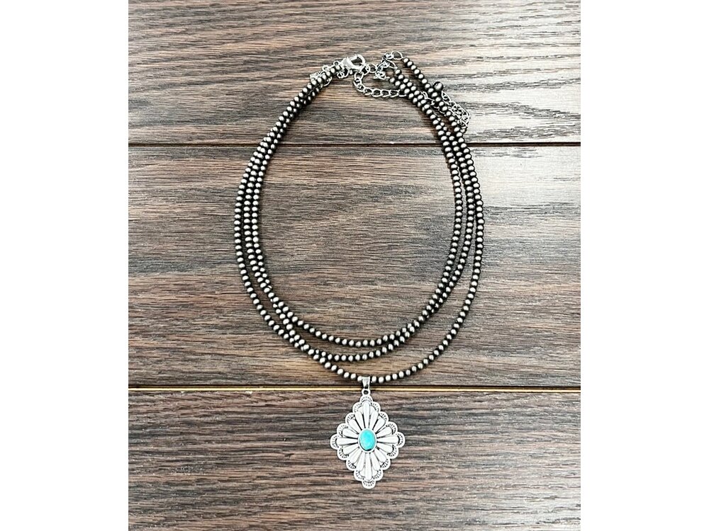 Isac Trading Concho Necklace- 735868