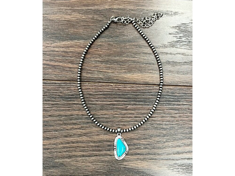 Isac Trading Turquoise Necklace- 735877