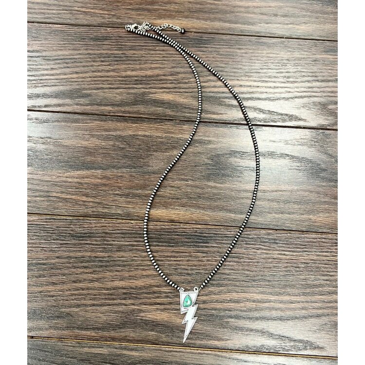 Isac Trading Lightning Bolt Necklace- 736061