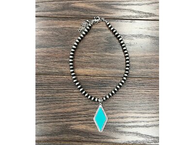 Isac Trading Turquoise Pendant- 736716