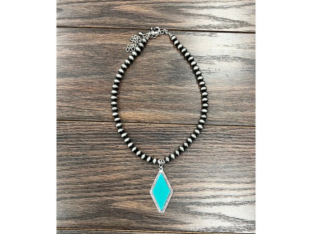 Isac Trading Turquoise Pendant- 736716