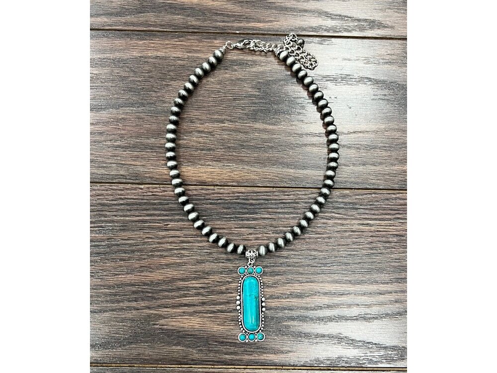 Isac Trading Turquoise Pendant- 736718
