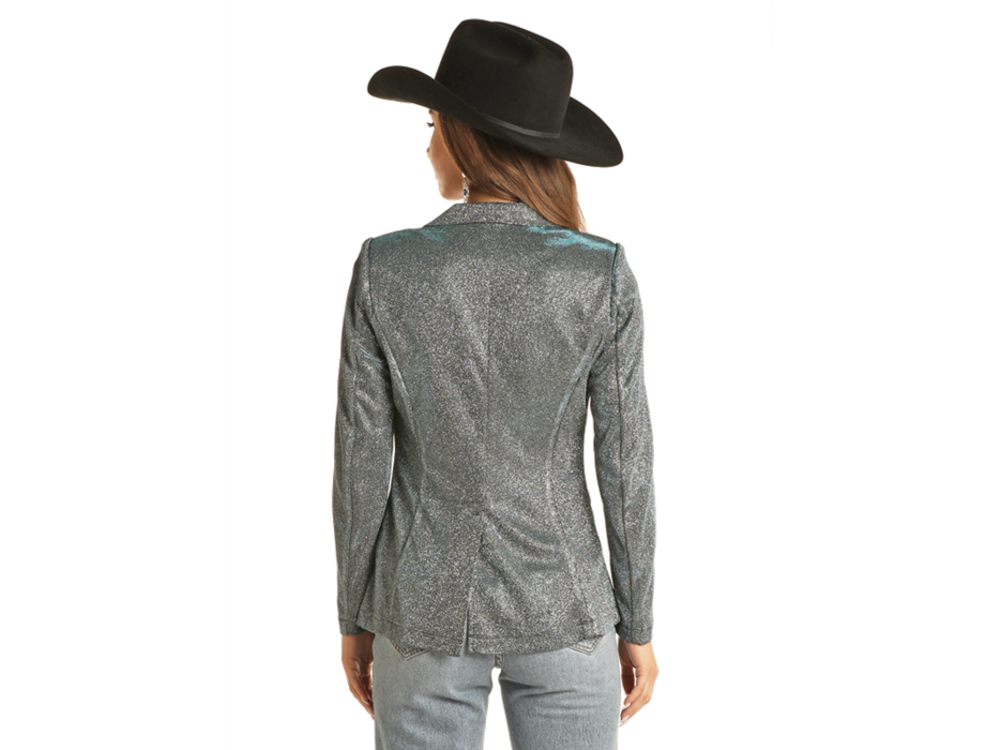 Rock and Roll Denim Iridescent Blazer