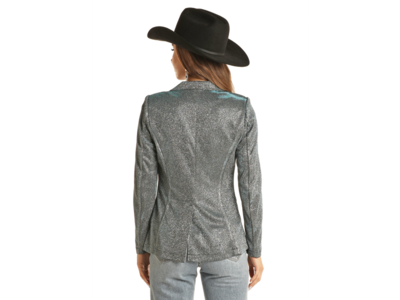 Rock and Roll Denim Iridescent Blazer