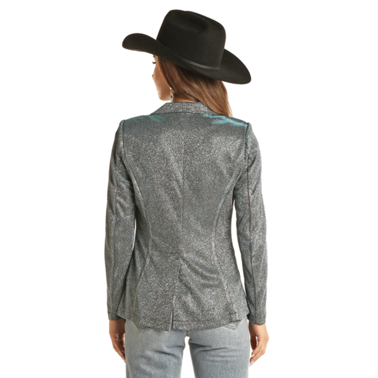 Rock and Roll Denim Iridescent Blazer