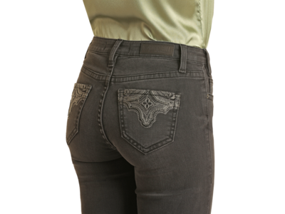 Rock and Roll Denim MidRise Boot- Black- BW4MD02342-