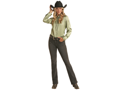 Rock and Roll Denim MidRise Boot- Black- BW4MD02342-