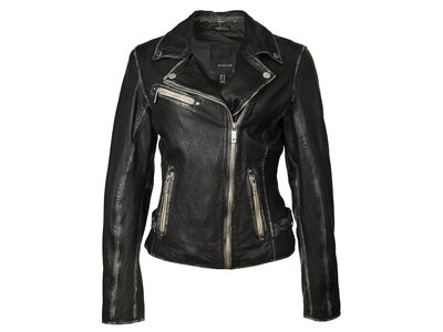 Mauritius Sofia Leather Jacket- Black