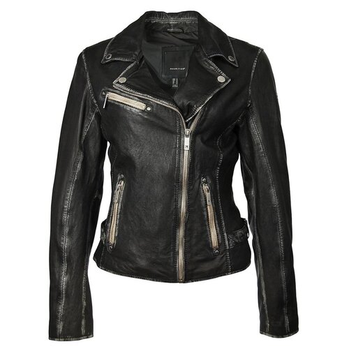 Mauritius Sofia Leather Jacket- Black