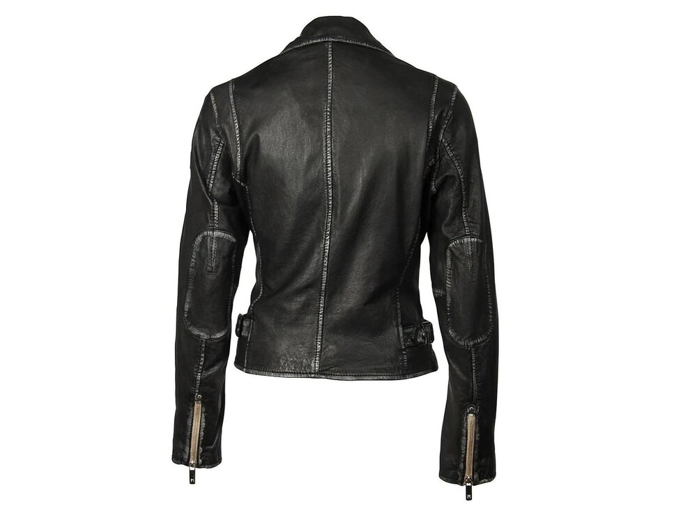 Mauritius Sofia Leather Jacket- Black