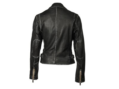 Mauritius Sofia Leather Jacket- Black