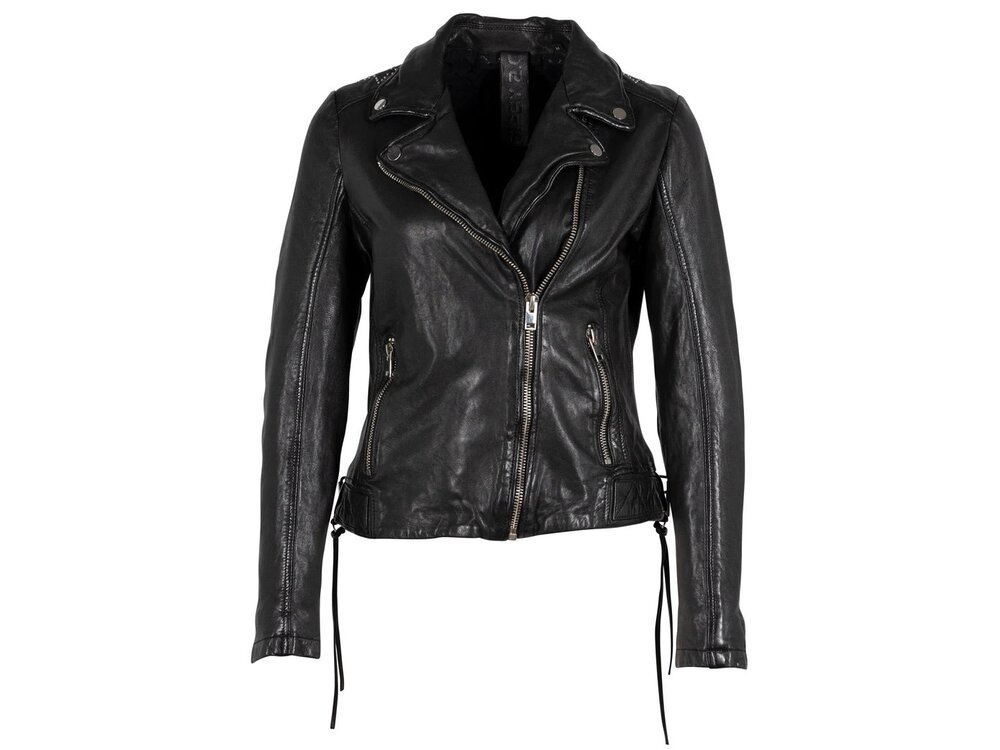 Mauritius Wani Leather Jacket- Black-