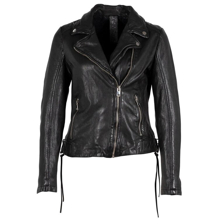 Mauritius Wani Leather Jacket- Black-