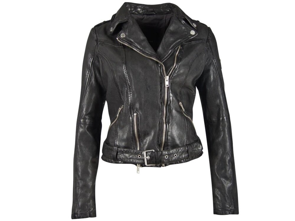 Mauritius Wild 2 Leather Jacket- Black-