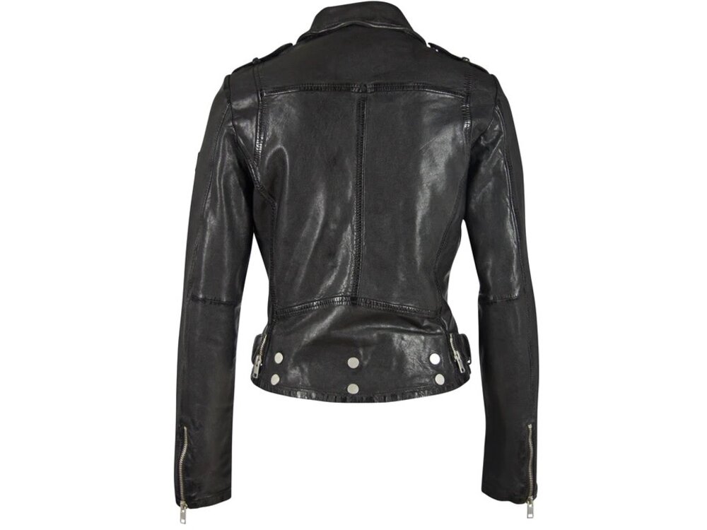 Mauritius Wild 2 Leather Jacket- Black-