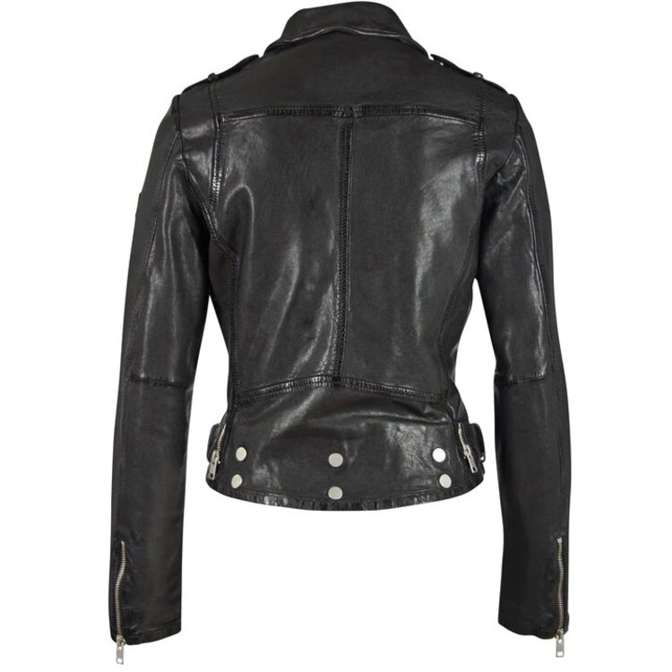 Mauritius Wild 2 Leather Jacket- Black-