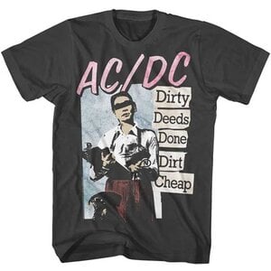 ACDC- Dirty Deeds Tee- Smoke