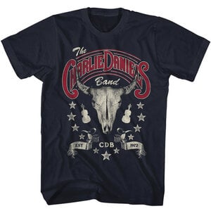 Charlie Daniel Band- Est 1972 Tee- Navy-