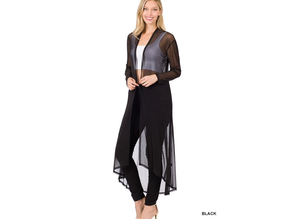 Mesh Open Front Duster