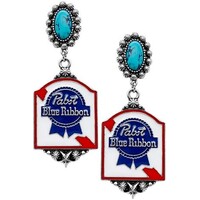 Pabst Blue Ribbon Earring