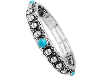 Blandice Jewelry Western Turquoise Stretch Bracelet