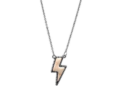 Blandice Jewelry Stone Lightning Necklace- White