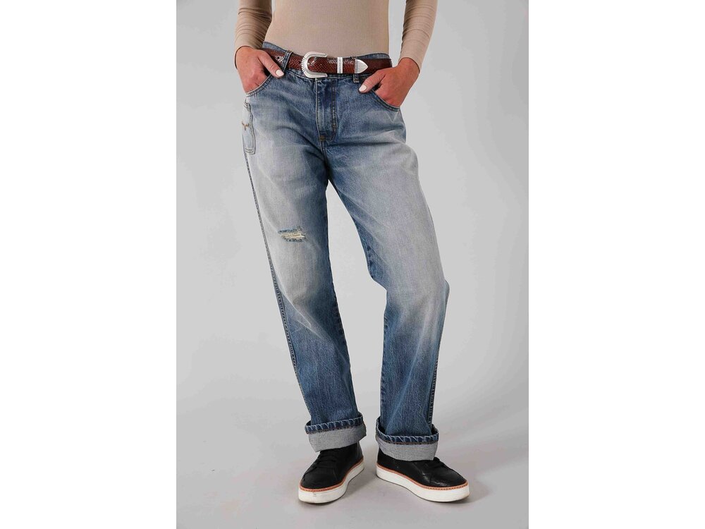 Kimes Ranch Brooks- Relaxed Boyfriend Jean- MidWash