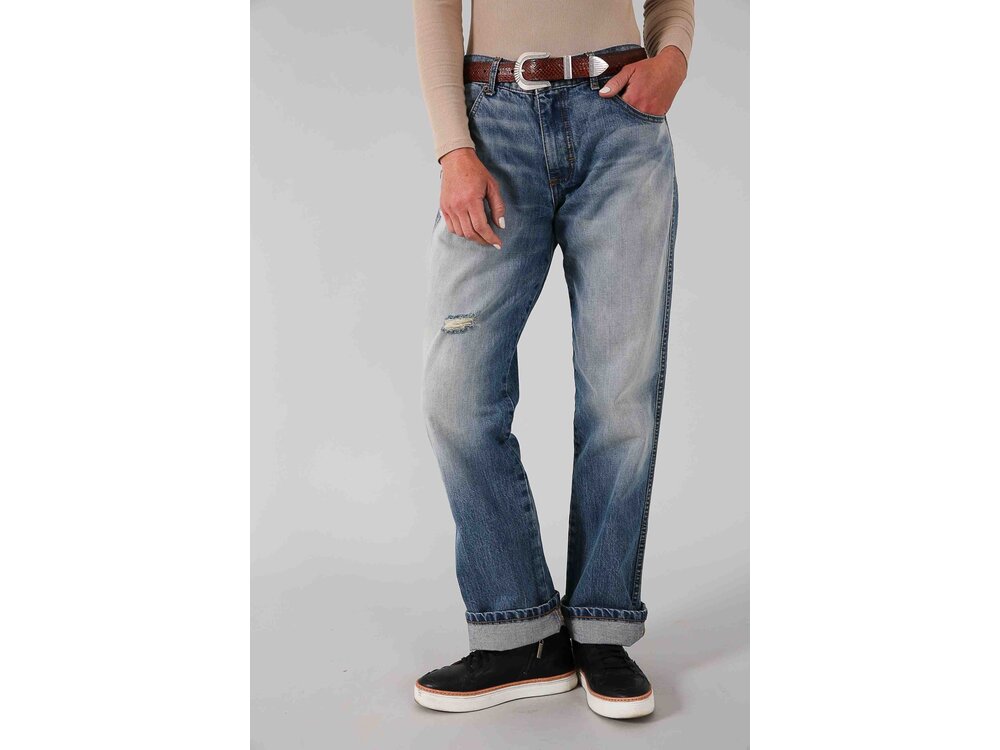 Kimes Ranch Brooks- Relaxed Boyfriend Jean- MidWash