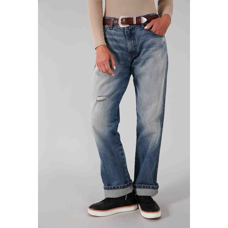 Kimes Ranch Brooks- Relaxed Boyfriend Jean- MidWash