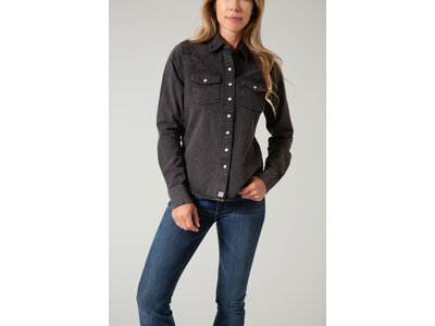 Kimes Ranch Kaycee Denim Top- Black-