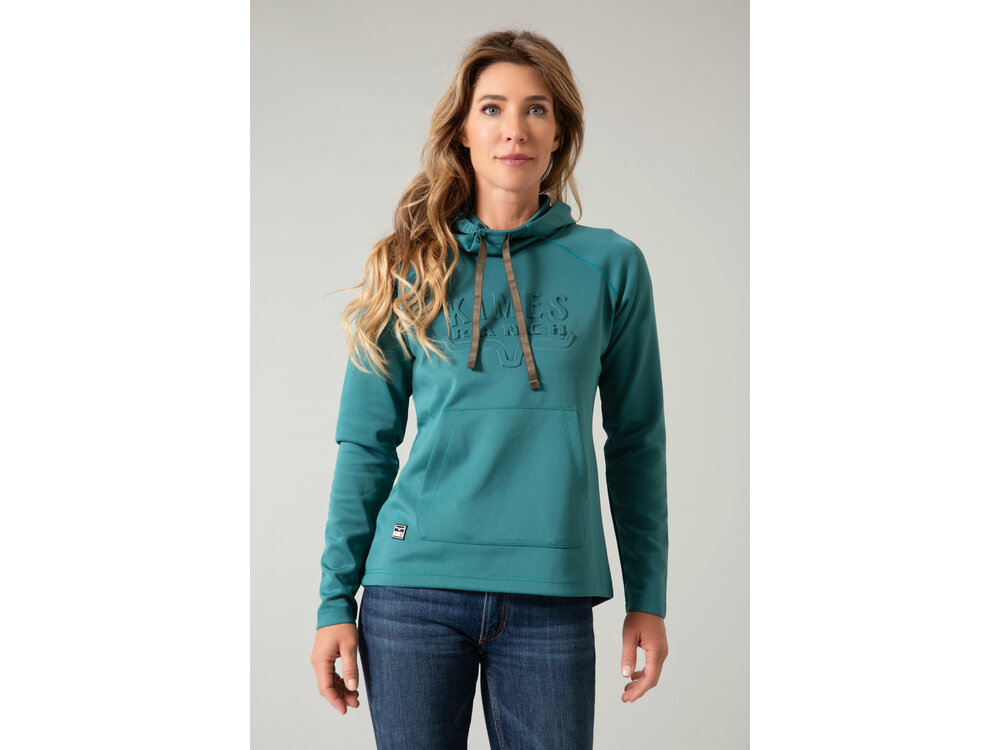 Kimes Ranch Sedona Bossed Hoodie- Teal-