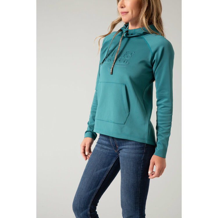 Kimes Ranch Sedona Bossed Hoodie- Teal-