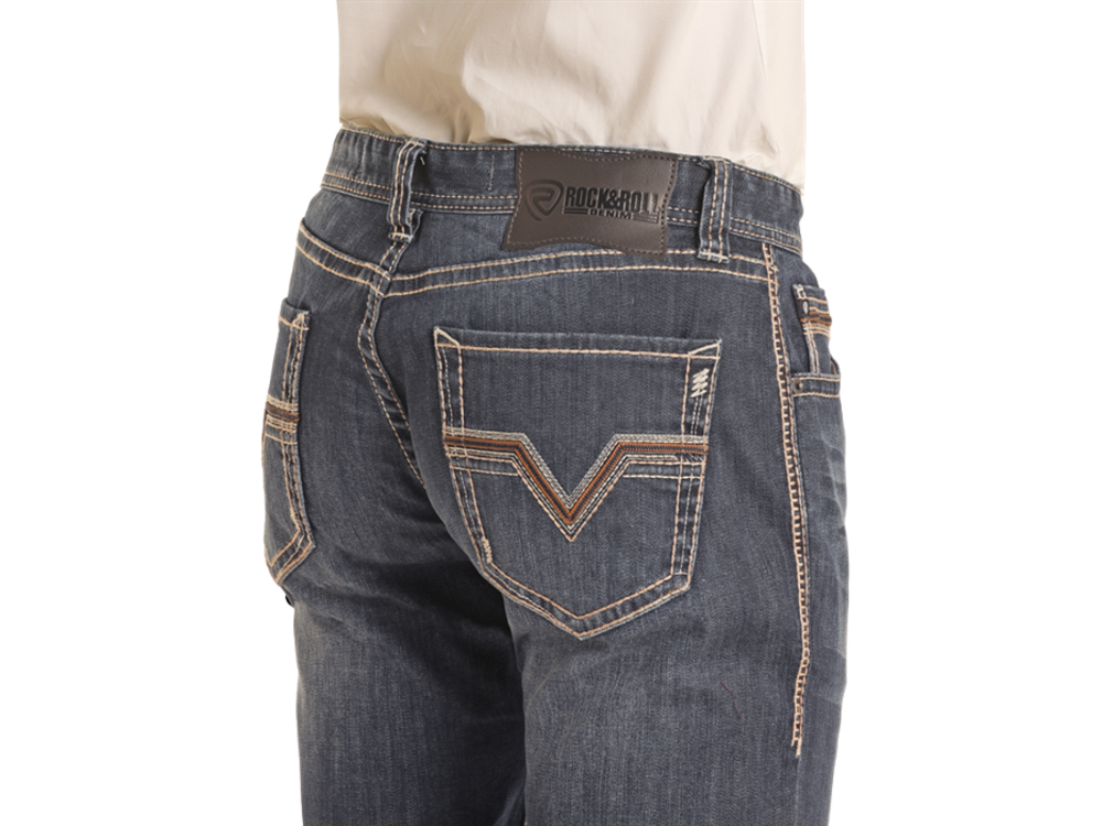 Rock and Roll Denim Leather Embellished Revolver- BM1RD02488