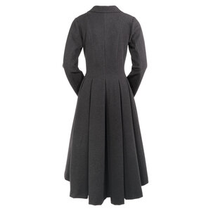 Outback Trading Clare Wool Dress Coat- Charcoal