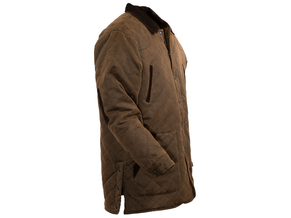 Outback Trading Harlow Quilted Barn Jacket- Brown