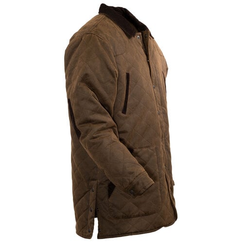 Outback Trading Harlow Quilted Barn Jacket- Brown